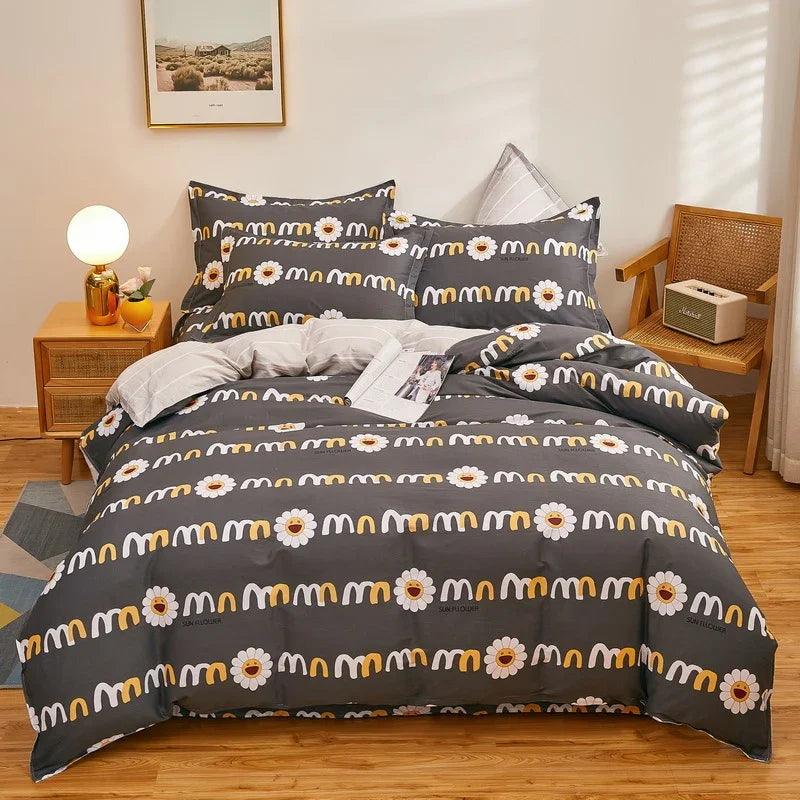 Cotton Duvet Cover One-piece Wholesale Pure Single Double Student Dormitory Bed Sheet Four-piece Set EX-STOCK Canada
