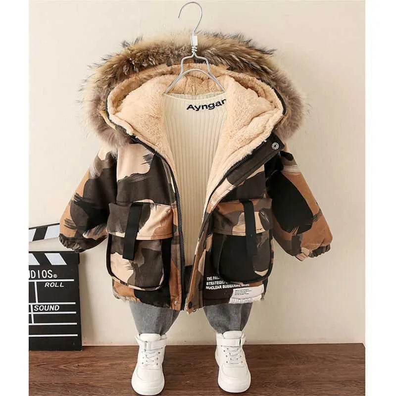 Boy Foreign-style Baby Winter Camouflage Padded Jacket - EX-STOCK Canada