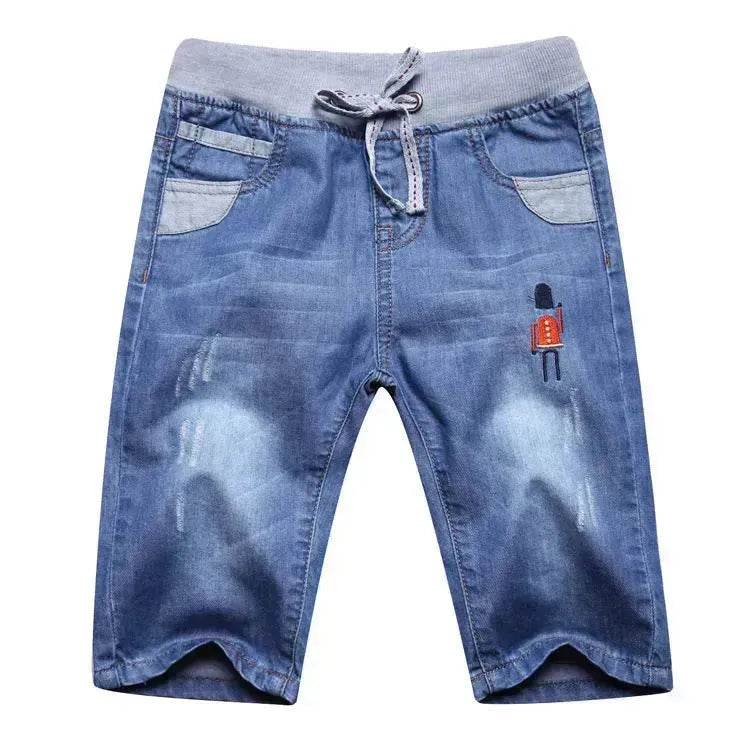 Simple And Versatile Casual Boys' Denim Capris Denim Pant Trouser for boys - EX-STOCK Canada