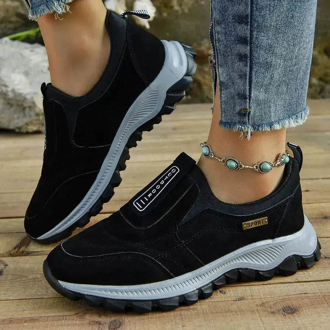 Outdoor Slip-on Sports Shoes Comfortable Walking Running Platform Sneakers for Women - EX-STOCK Canada