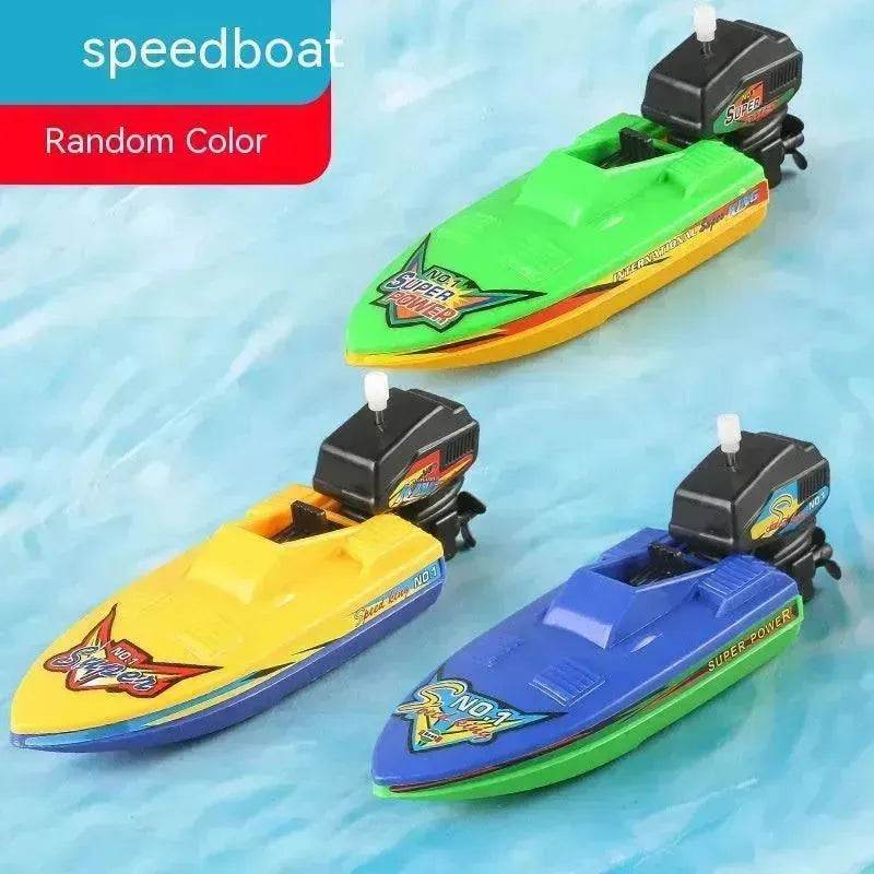 Baby Color Cognition Yacht Speedboat Sailing Motor Boat Summer Water Bath Toys - EX-STOCK Canada