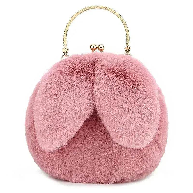 Baby Girl Fashion chain ear plush handbag - EX-STOCK Canada