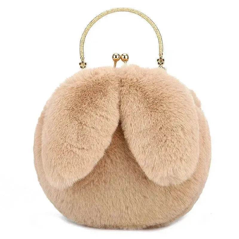 Baby Girl Fashion chain ear plush handbag - EX-STOCK Canada