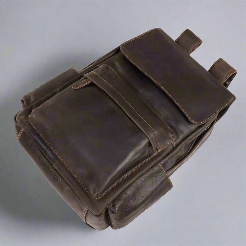 Mochila vintage para portátil de cuero GreenwoodEX-STOCK Canada