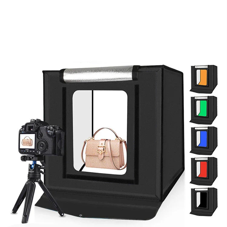 40CM Folding Studio LED Highlighting Dimming Photo Soft Light Box EX-STOCK Canada