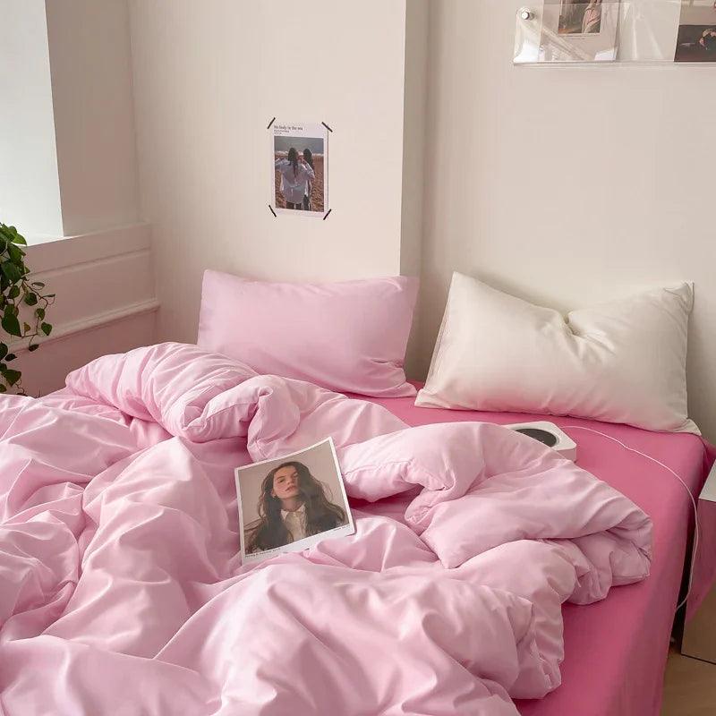 Four-piece Cotton Bed Sheet Duvet Cover Duvet Cover Bedding EX-STOCK Canada