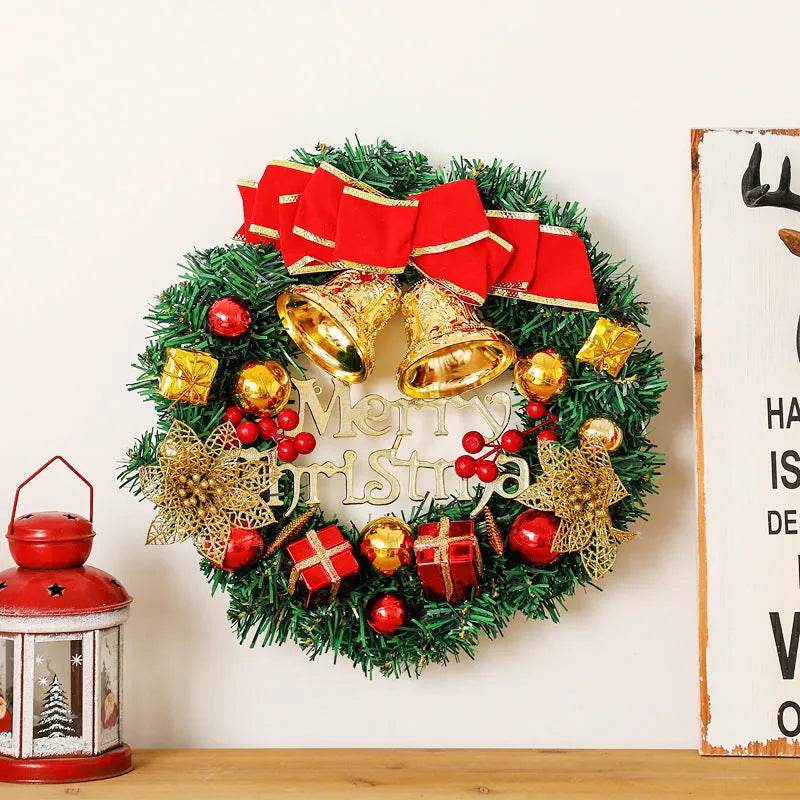 Creative Christmas Door Wreath Christmas Decoration Artificial Garland Wreaths For Car Home Window Wall Decoration - EX-STOCK Canada
