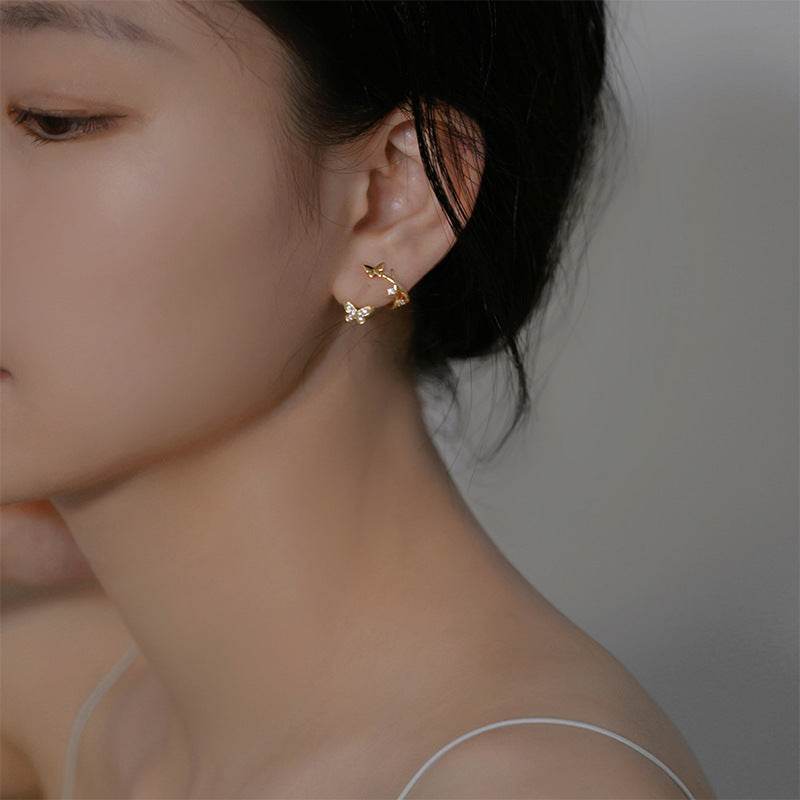 Female Cute Butterfly Earrings Jewelry - EX-STOCK Canada