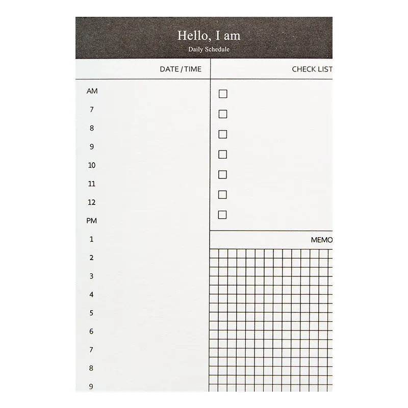 Portable Notepad Schedule Daily Planner - EX-STOCK Canada