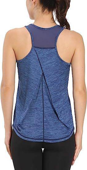 Mesh Yoga Sports Running Vest Sleeveless Workout Tank top women - EX-STOCK Canada