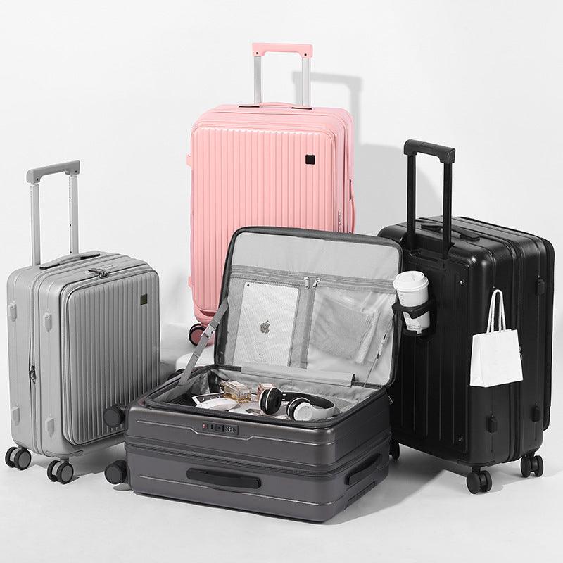 Front Open Luggage 20-inch Boarding Drop-resistant Trolley Case Extended Luggage Case | EX-STOCK Canada