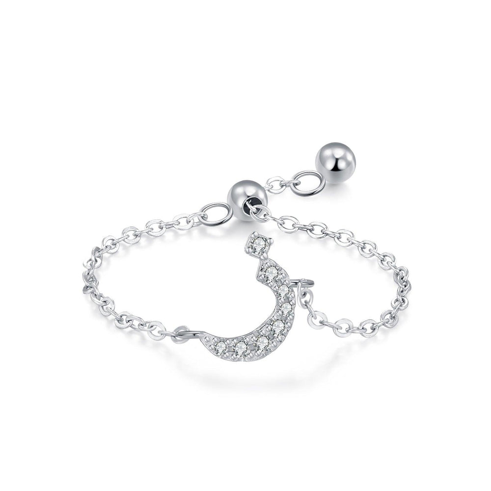 S925 Sterling Silver Niche Style Arabic Letters Pull-out Chain All-match Stackable EX-STOCK Canada