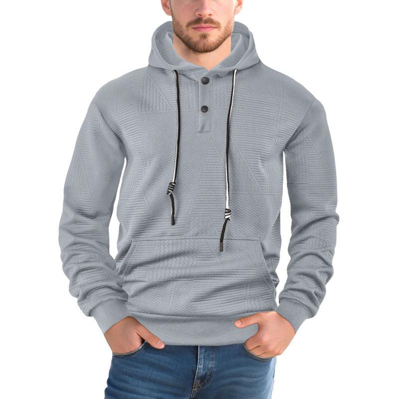 Pull-over uni décontracté sportif à manches longues avec capuche pour hommesEX-STOCK Canada