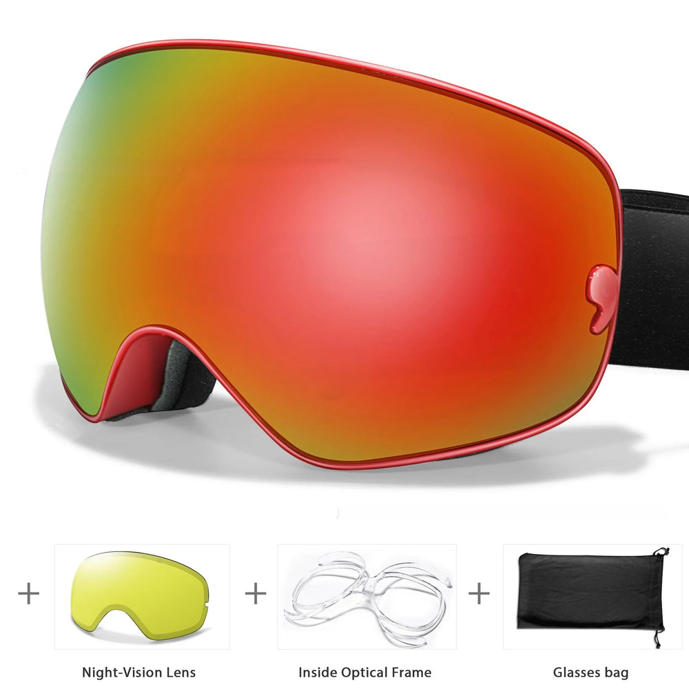 Men's And Women's Anti-fog Card Myopia Glasses Coated Large Spherical Eye Protection Ski Mountaineering Equipment EX-STOCK Canada