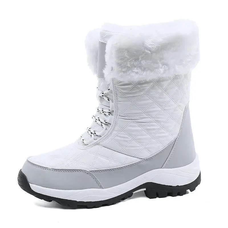Winter Waterproof Snow Boots Women's Mid-calf Front Zipper - EX-STOCK Canada