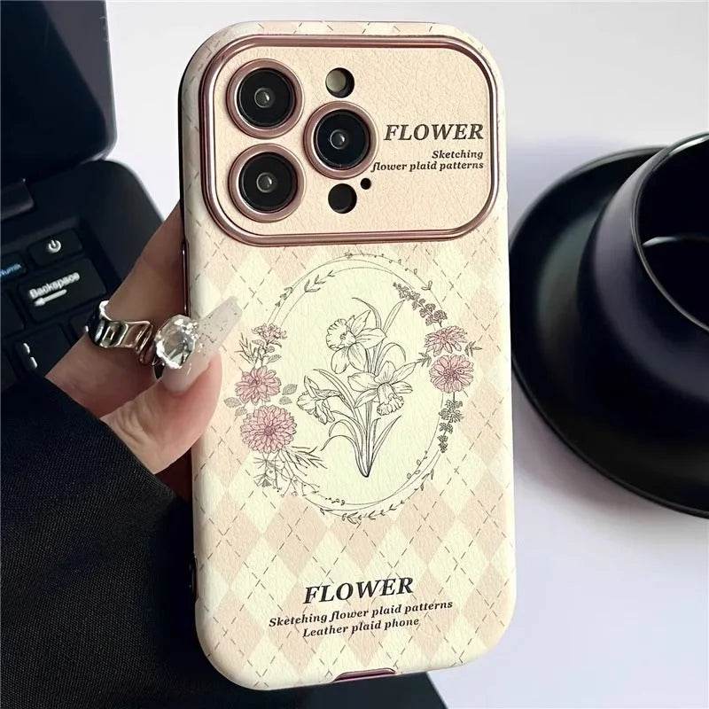 Women Feminine Floral Printed Silicone iphone case - EX-STOCK Canada