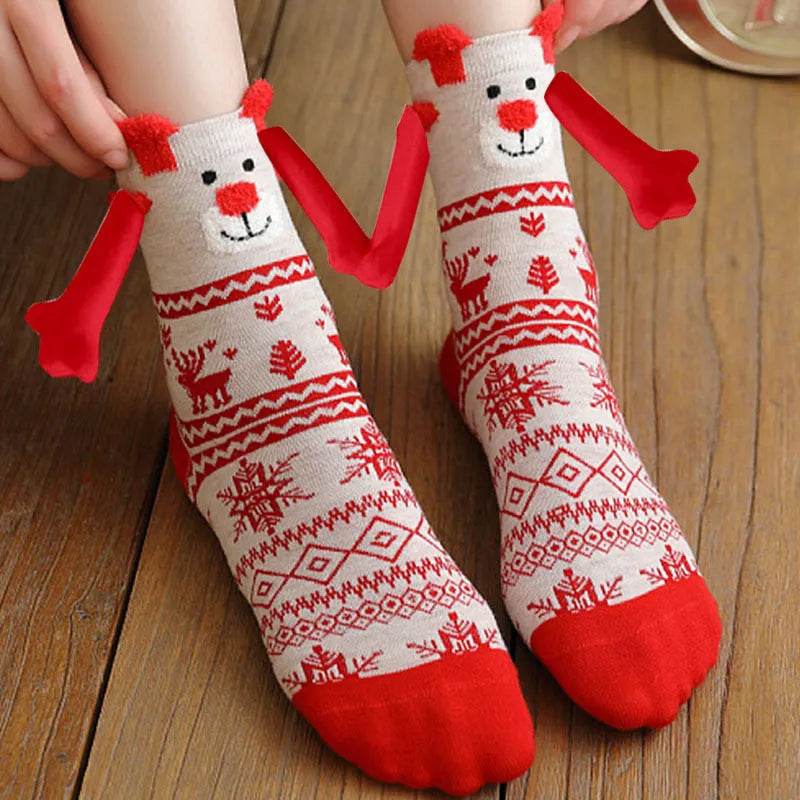 Christmas Stockings Autumn Winter Cotton Magnet Lodestone Hand Tube Socks - EX-STOCK Canada