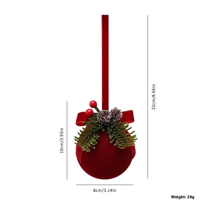 Décorations suspendues pour sapin de Noël dans des vitrines exquises, ornements, décoration d'ambiance pour fête de festival, accessoires, cloches de NoëlEX-STOCK Canada