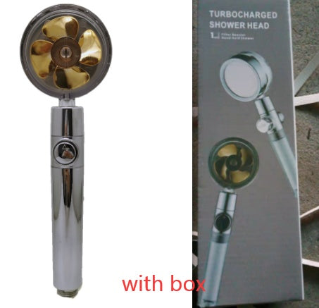 Shower Head Water Saving Flow 360 Degrees Rotating With Small Fan ABS Rain High Pressure Spray Nozzle Bathroom Accessories EX-STOCK Canada