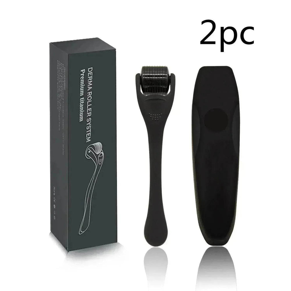 Beard Roller Microneedle Frosted Black Titanium Alloy Needle - EX-STOCK Canada