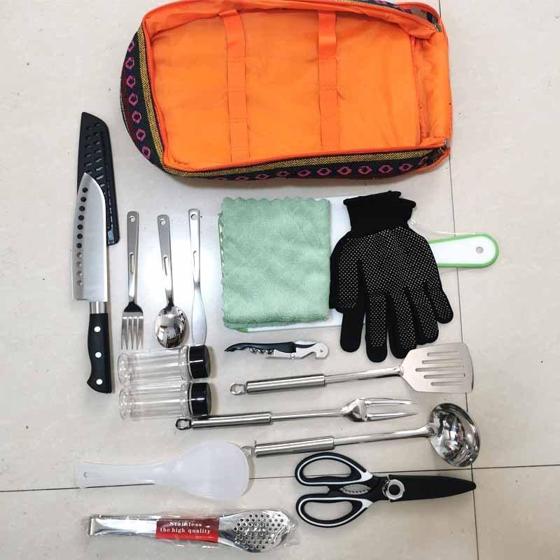 Tent Camping Kitchen RV Cooking Set Utensils Dining Fork Spoon Set EX-STOCK Canada