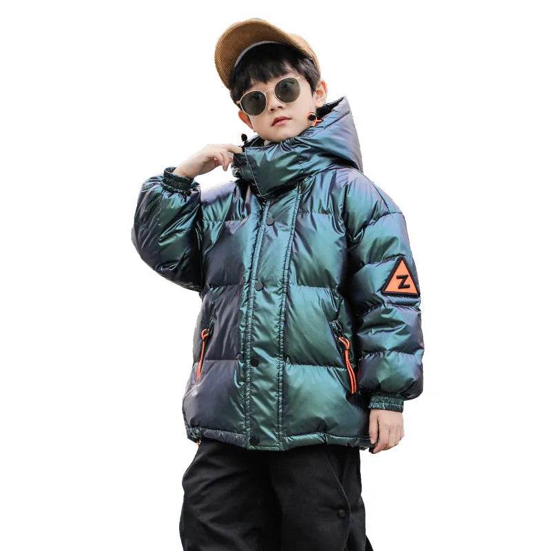 Western Style Big Kids Thick Winter Children's White Duck Down Jacket - EX-STOCK Canada