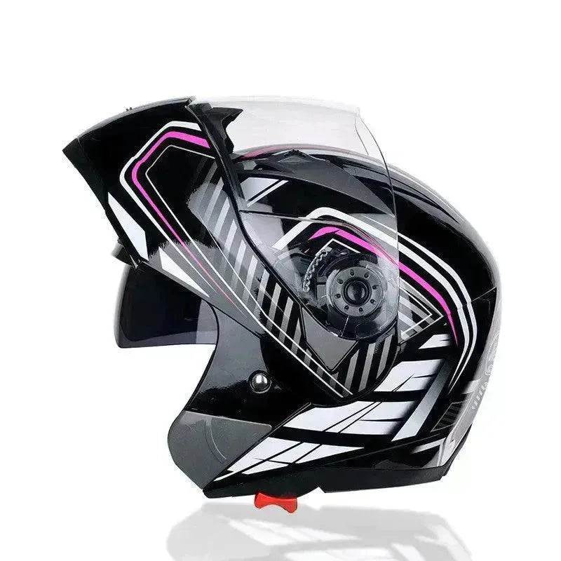Best Motorcycle Helmet Half Helmet Anti-fog Sunscreen Double Lens Full Face Bike Helmet - EX-STOCK Canada