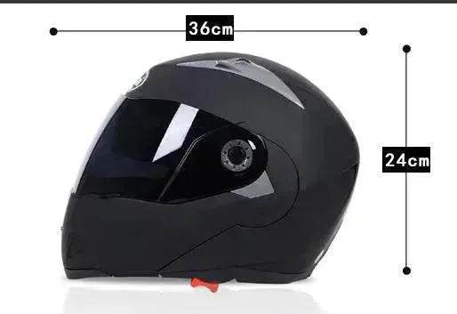 Best Motorcycle Helmet Half Helmet Anti-fog Sunscreen Double Lens Full Face Bike Helmet - EX-STOCK Canada