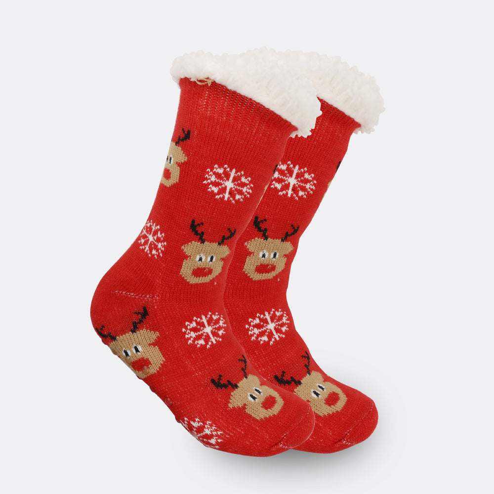 Christmas Women's Thickened Fleece-lined Room Socks EX-STOCK Canada