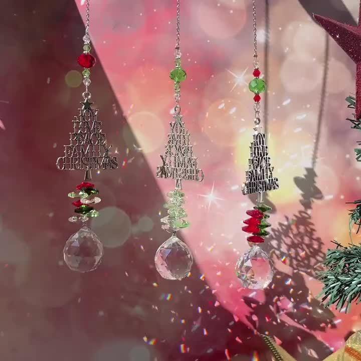 Cristal attrape-soleil de Noël Pendentif sapin de NoëlEX-STOCK Canada