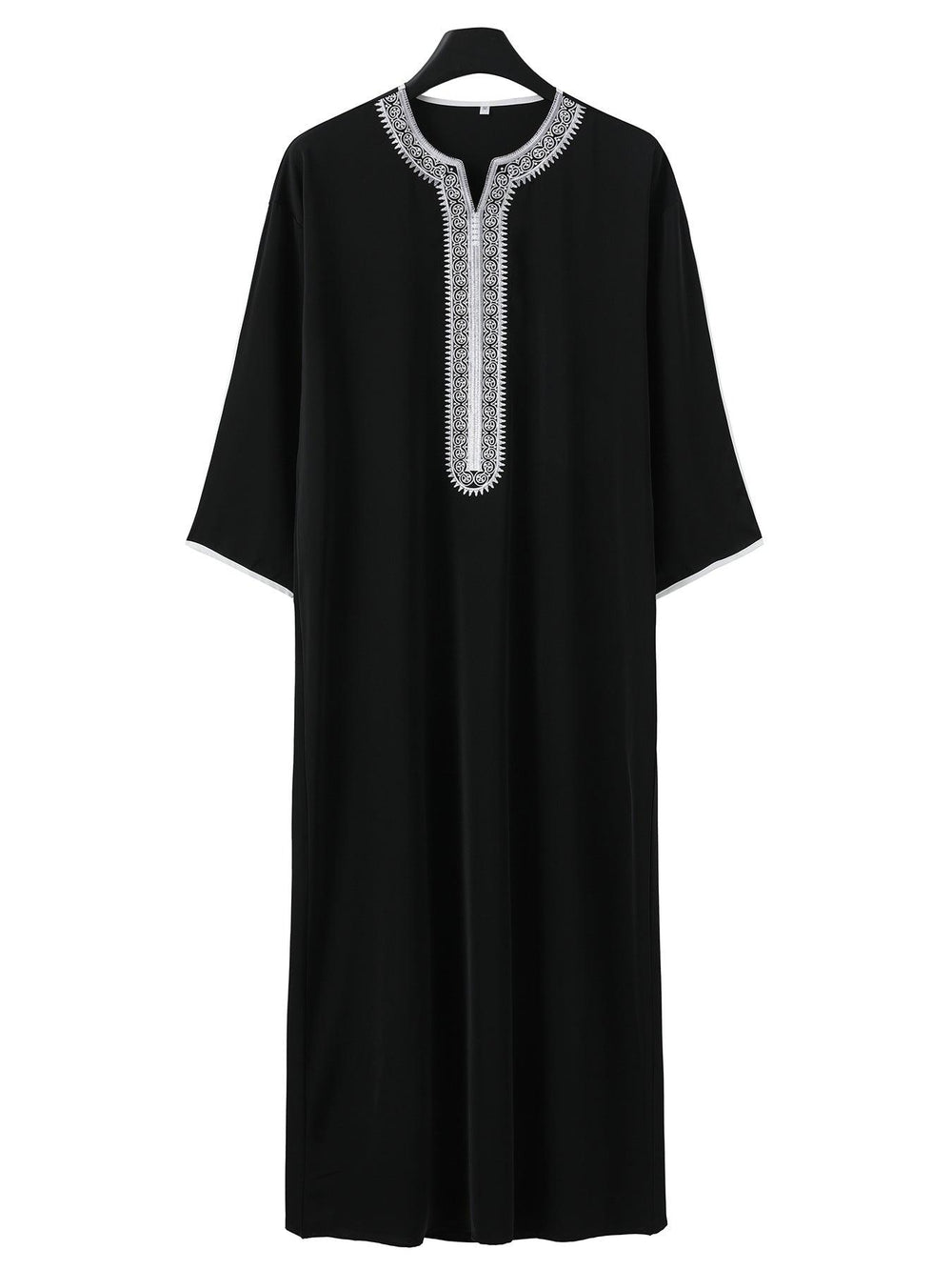 Thobe arabe traditionnel pour hommes, robe longue musulmane style moyen-oriental