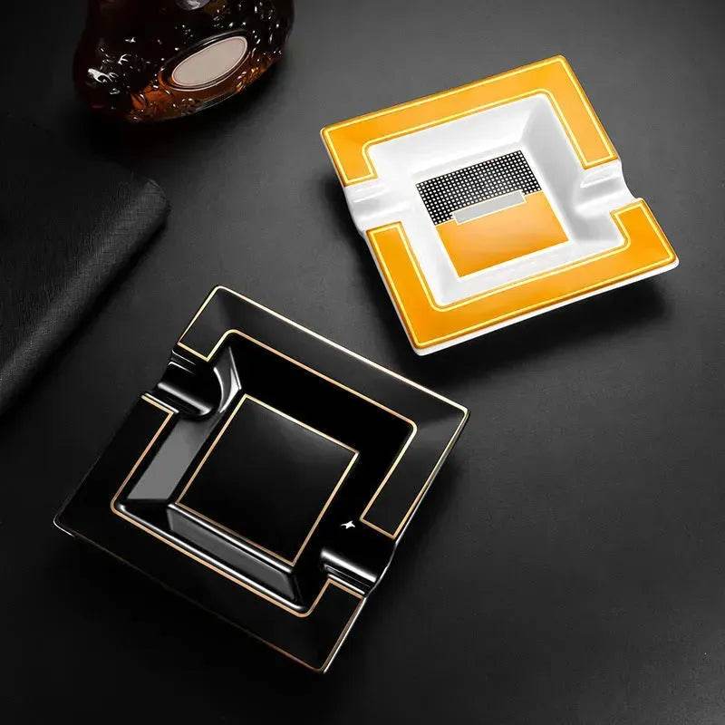 Luxury Ceramics Double slots Cigar Ashtray - EX-STOCK Canada