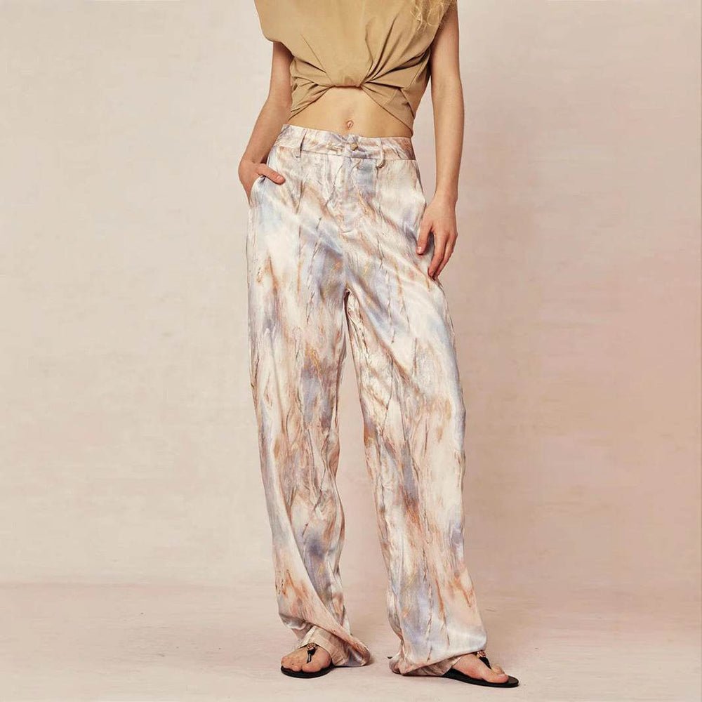 Casual Summer New High Waist Retro Printed Trousers - EX-STOCK Canada