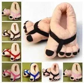 Big Giant Toe Plush Chic Women Men Creative Funny Cartoon Slippers for Winter and Autumn - EX-STOCK Canada