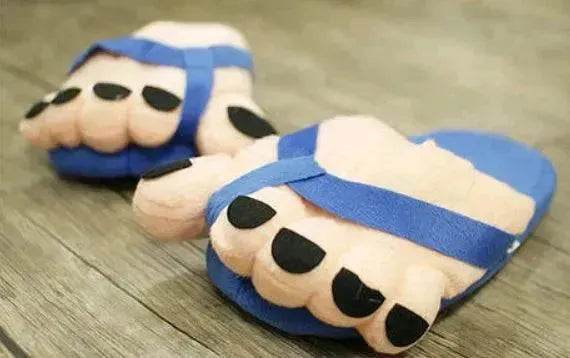Big Giant Toe Plush Chic Women Men Creative Funny Cartoon Slippers for Winter and Autumn - EX-STOCK Canada