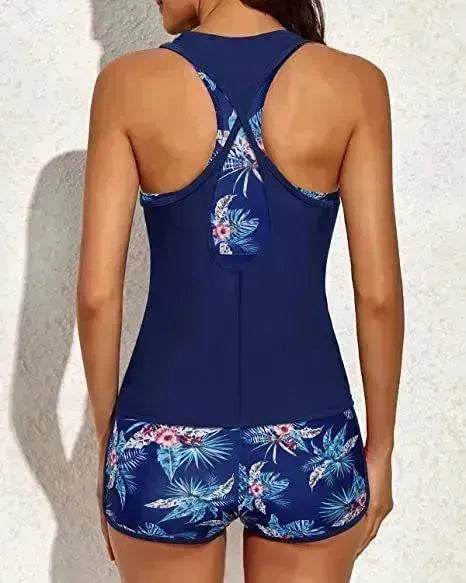 Boxer Three-piece Seaside Vacation Beach Swimsuit - EX-STOCK Canada