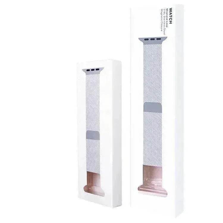 Braided Elastic Single-ring Smart Watchband Box iWatch Strap suitable Apple Smart Watch - EX-STOCK Canada