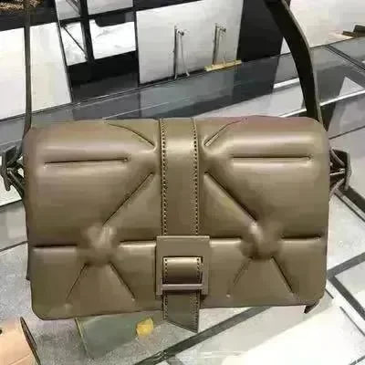 Business Commute Embossed Diamond Stripe Under arm Shoulder Handbag - EX-STOCK CANADA