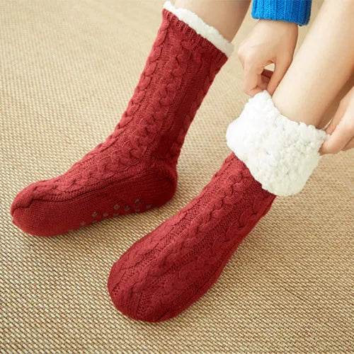 Winter Warm Knitted Plush Floor Socks Home Indoor Non-slip Carpet Socks For Men And Women - EX-STOCK Canada