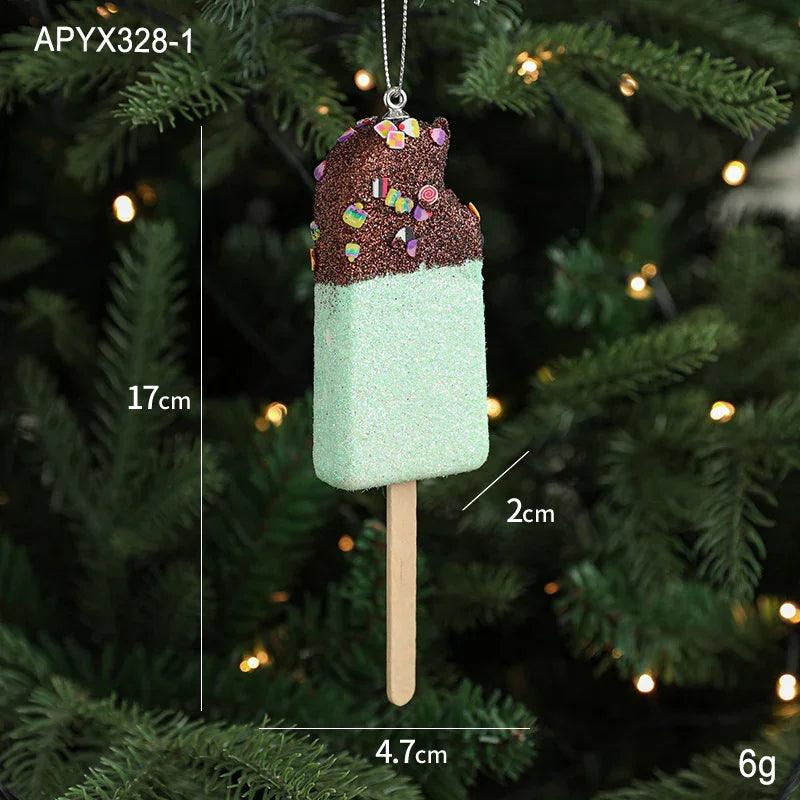 Pendentif créatif glace décoration de sapin de Noël petits éléments suspendusEX-STOCK Canada