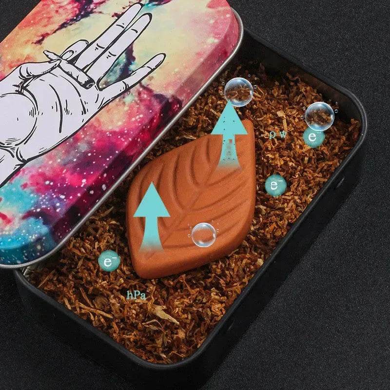 Cigar Humidor Clay Leaf-shaped Humidifying Cigar Moisturizing Tablet - EX-STOCK Canada