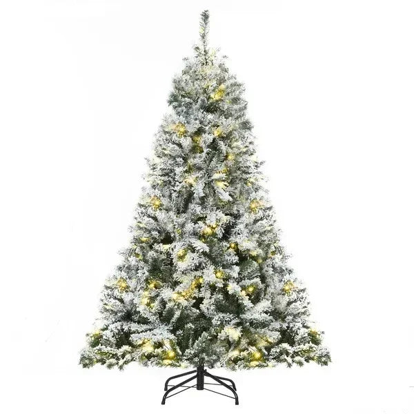 6ft Snow Flocked Artificial Tree 250 LED Light 928 Branches Christmas Season EX-STOCK Canada