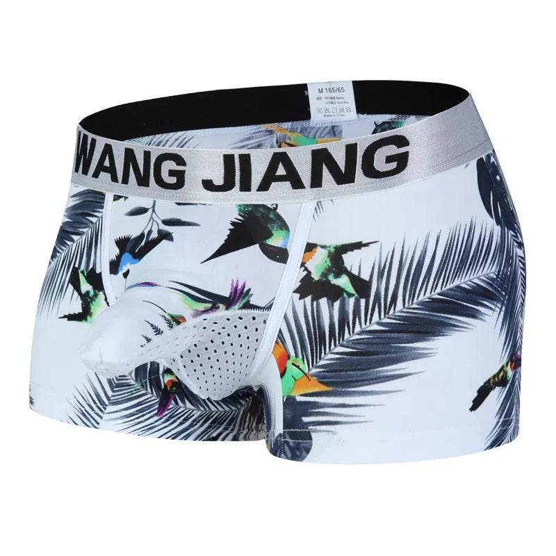 Silk Breathable Mesh Floral Ball sack Brief Boxers with Pouch Underwear - EX-STOCK Canada