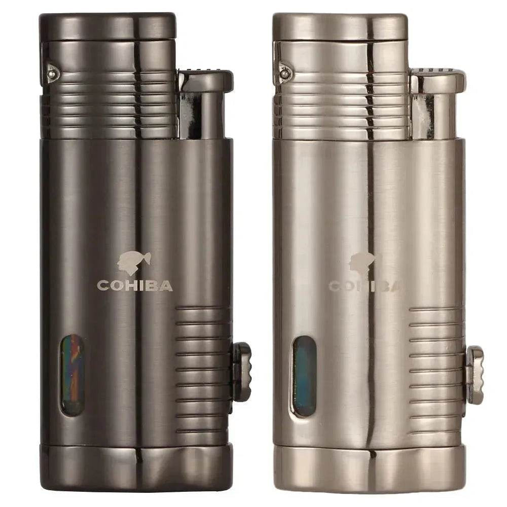 Luxury Windproof COHIBA Cigar Lighter with Cigar Hole Punch - EX-STOCK Canada