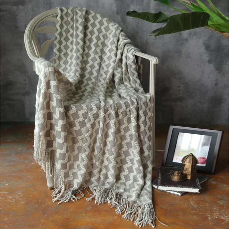 Knitted Wool Blanket Cashmere Blanket EX-STOCK Canada