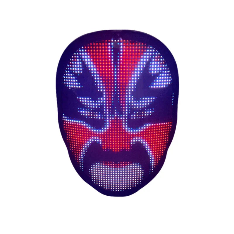 Halloween Face Masks Full Color LED Luminous Mask Face Changing Mask Party Bar Props EX-STOCK Canada