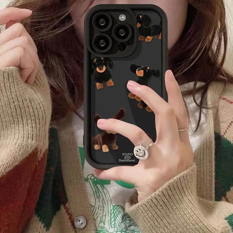 Cream Sausage Dog Phone Case - EX-STOCK Canada