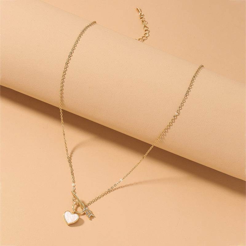 Romantic Heart Necklace Copper Zircon Pendant Necklace for women - EX-STOCK Canada