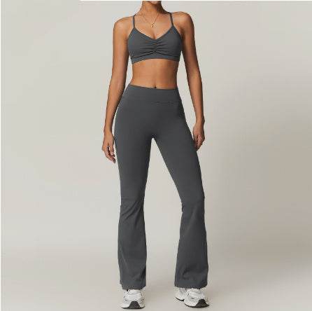 2pcs Yoga Outfit set Sport Fitness Workout Gym wear for women - EX-STOCK Canada