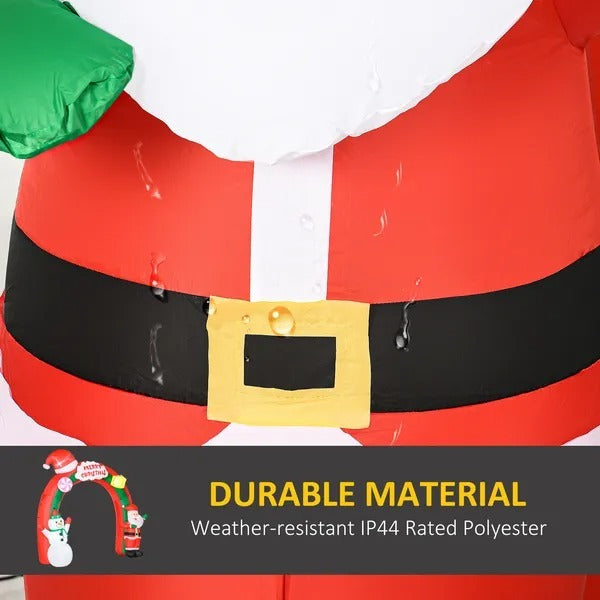 9ft Christmas Inflatable Archway With Santa Claus And Snowman For Outdoor, Blow Up Decoration With LED Lights EX-STOCK Canada